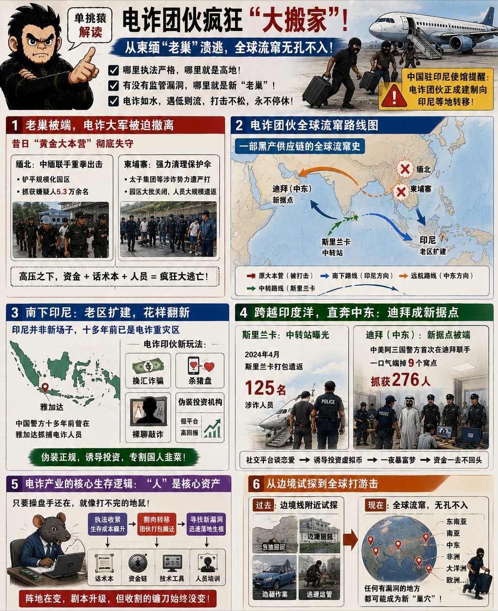 电诈团伙南迁印尼，老巢被端却换地重生，他们下一步去哪？
2026年那会儿，缅北和
