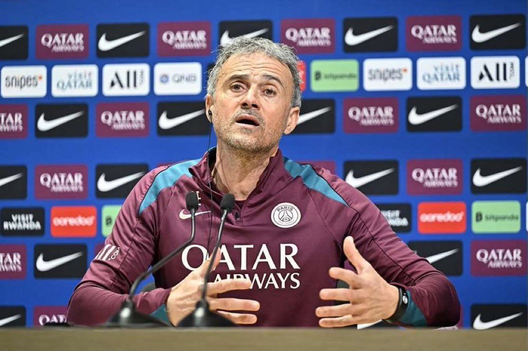 欧冠  法甲第24轮，勒阿弗尔将对阵巴黎圣日耳曼。赛前，巴黎圣日耳曼主教练恩里克