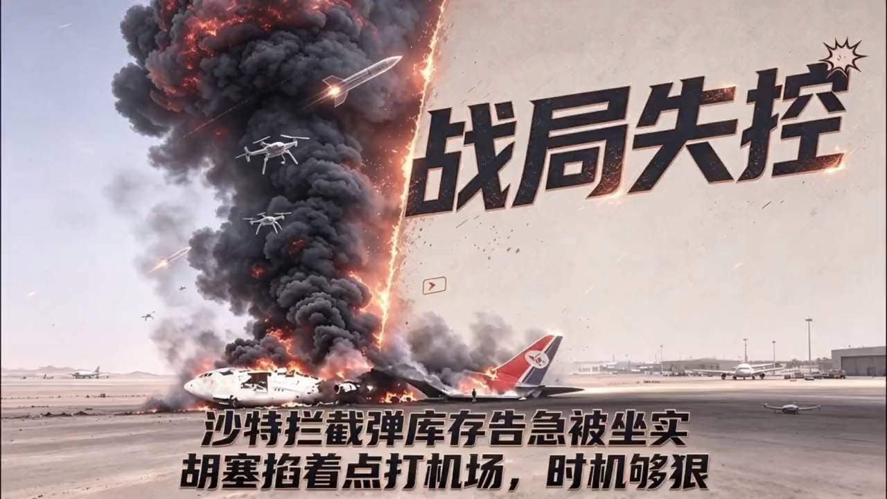 沙特防空告急，胡塞为何专挑机场下手？
