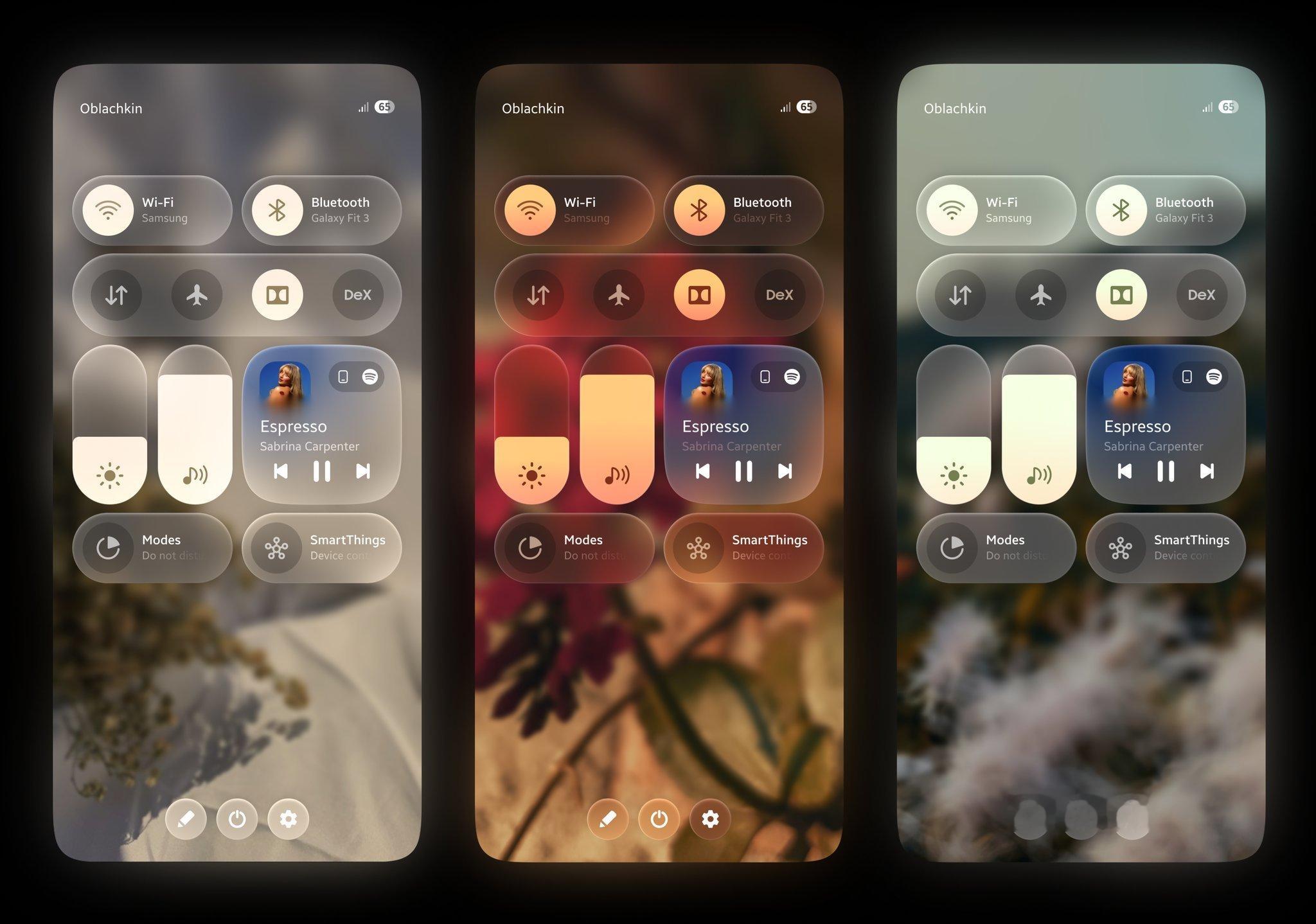 如果One UI 9 这样设计（注意不是液态玻璃，是高级毛玻璃），你中午吃馒头还