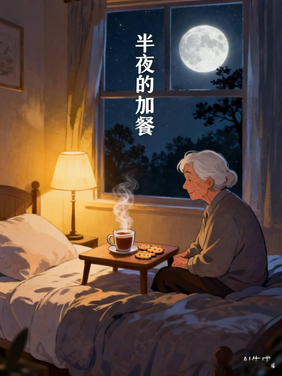 80多岁的老人，一顿不拉的三顿饭，却总说吃不饱，半夜三更还要偷偷摸摸起来找吃的。