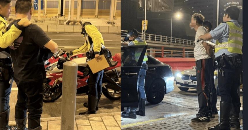 香港东九龙总区交通部执行及管制组特遣队人一连两日于复活节假期（四月二日至三日），