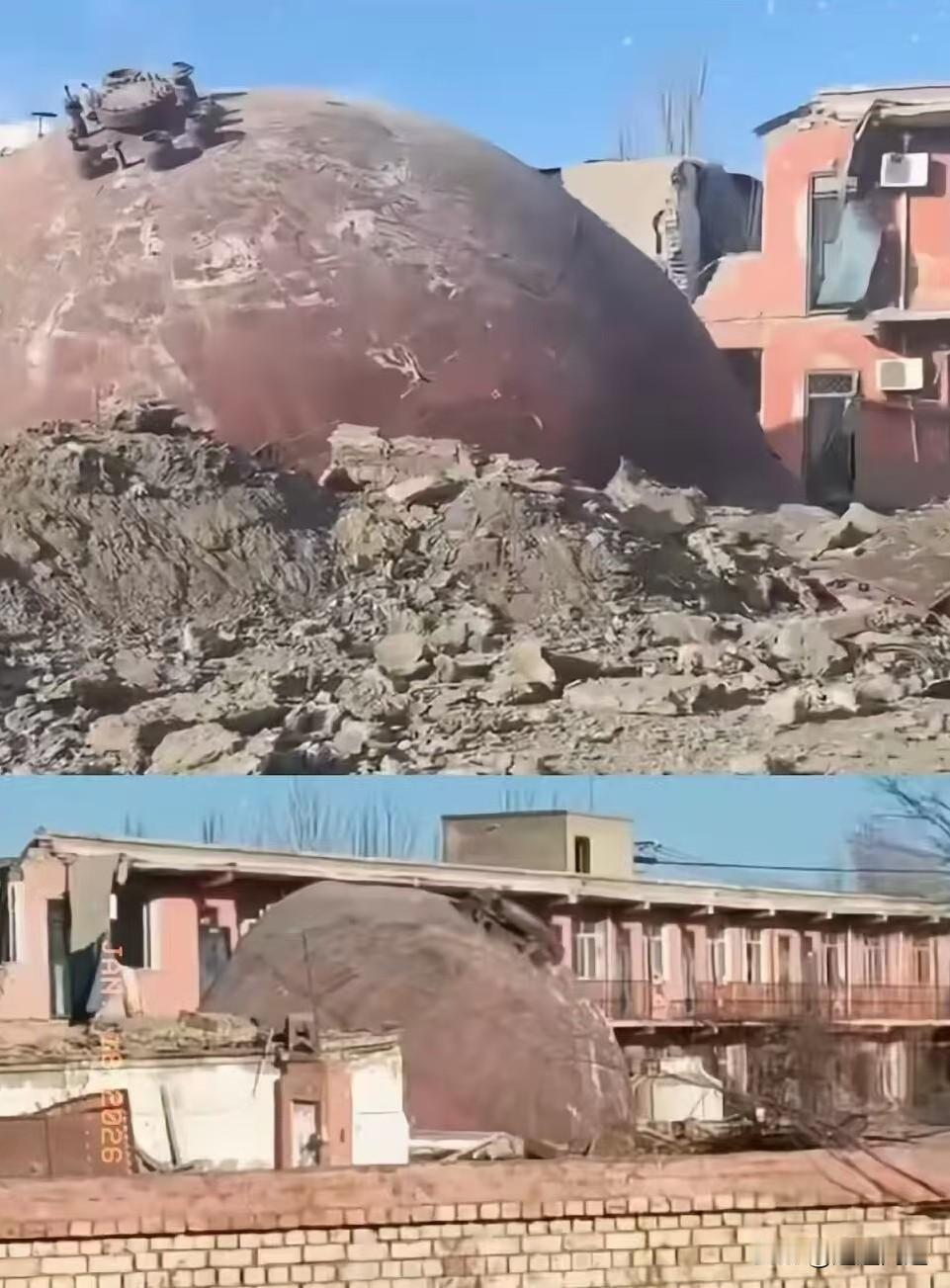 真是幸运！包钢附近的一个居民家庭，周末全家出去遛弯。
没想到回来后见自家院子砸了