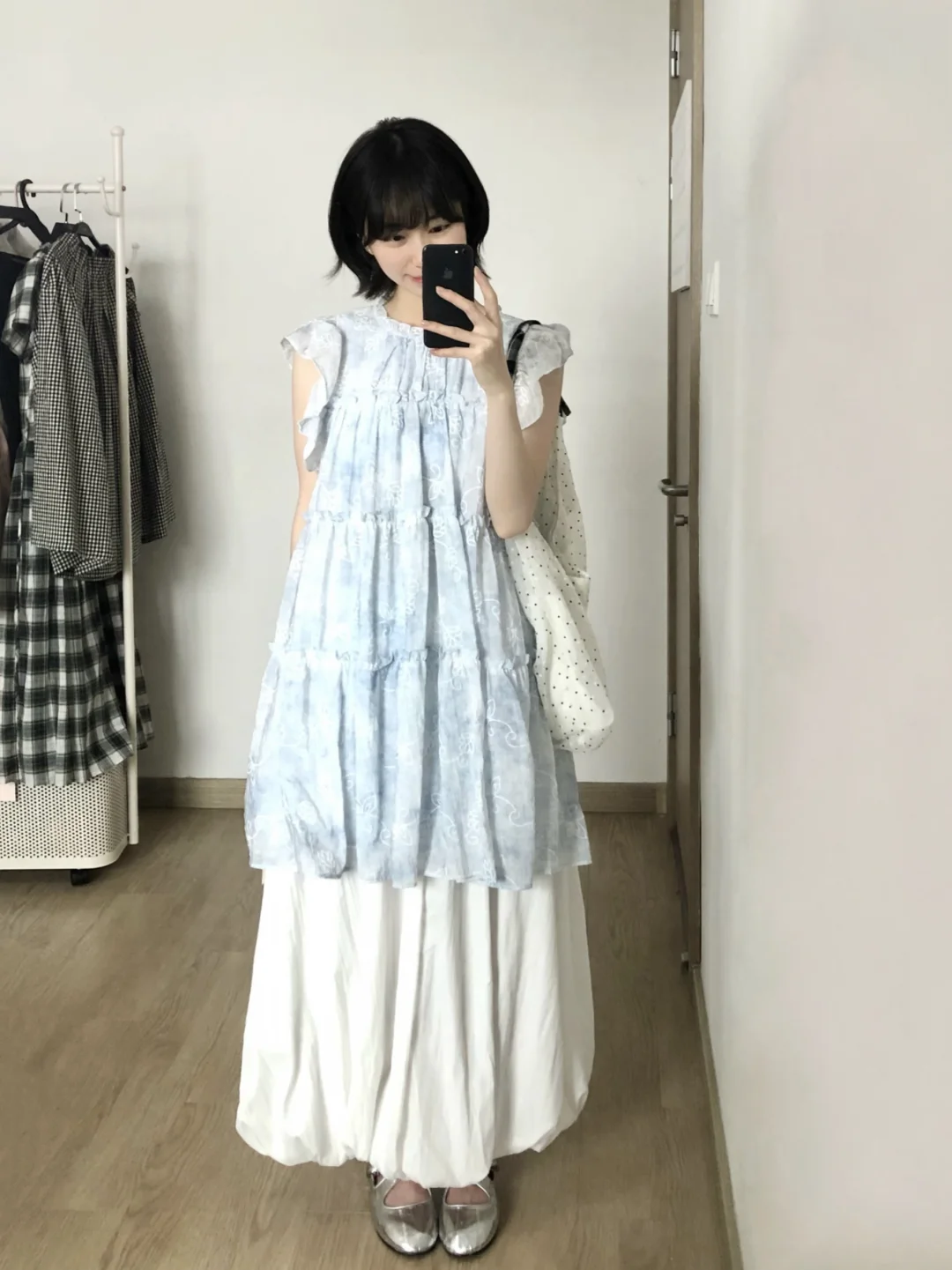 今日份日系叠穿～🩵