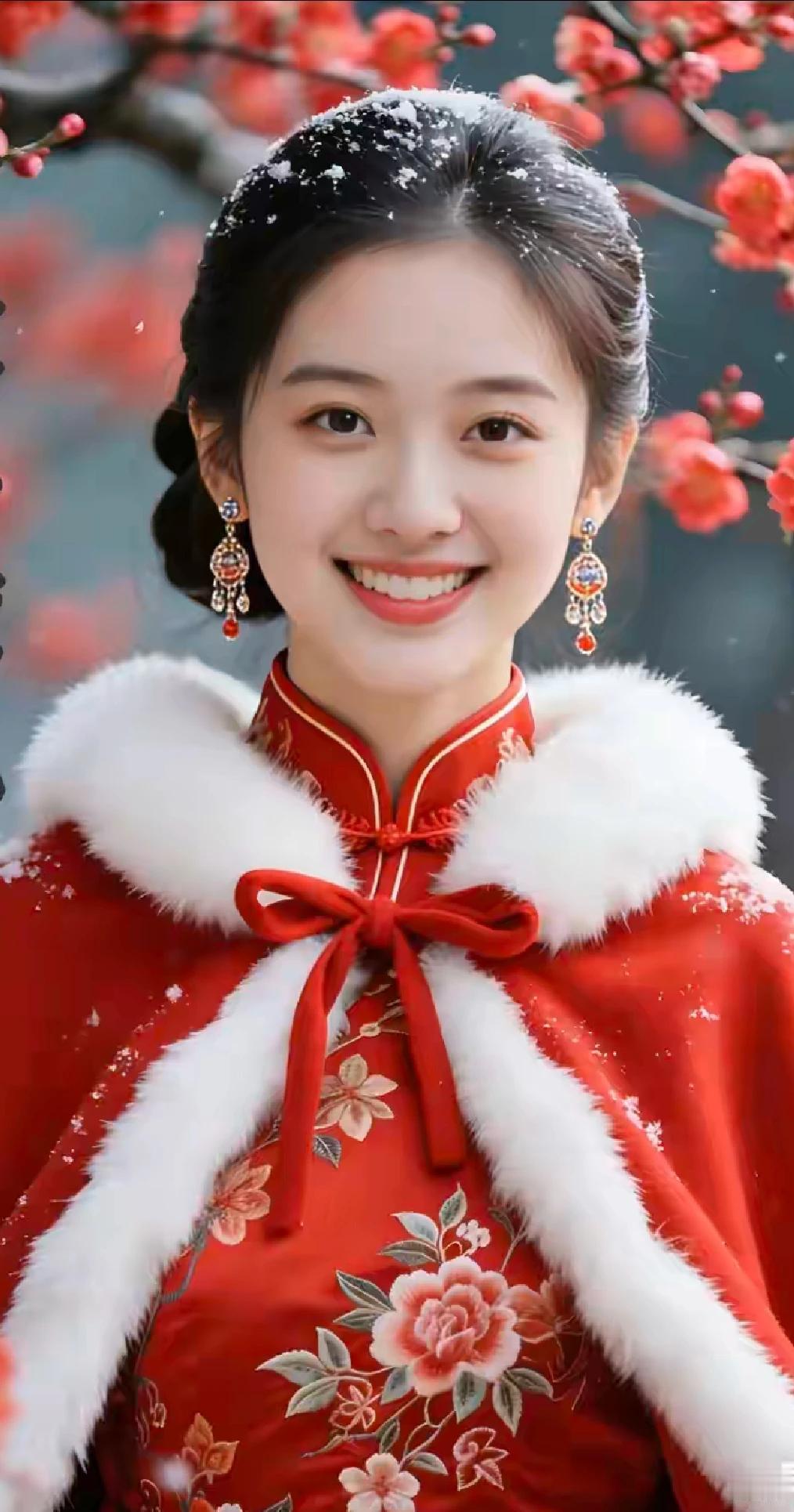 雪送清香梅增色，
玉树琼花迎春来。