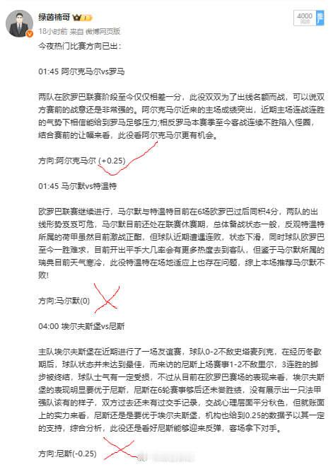 昨天公推6中4，总得来说还算不错，净胜两场，话不多说，关注我每天都可免费领取一场