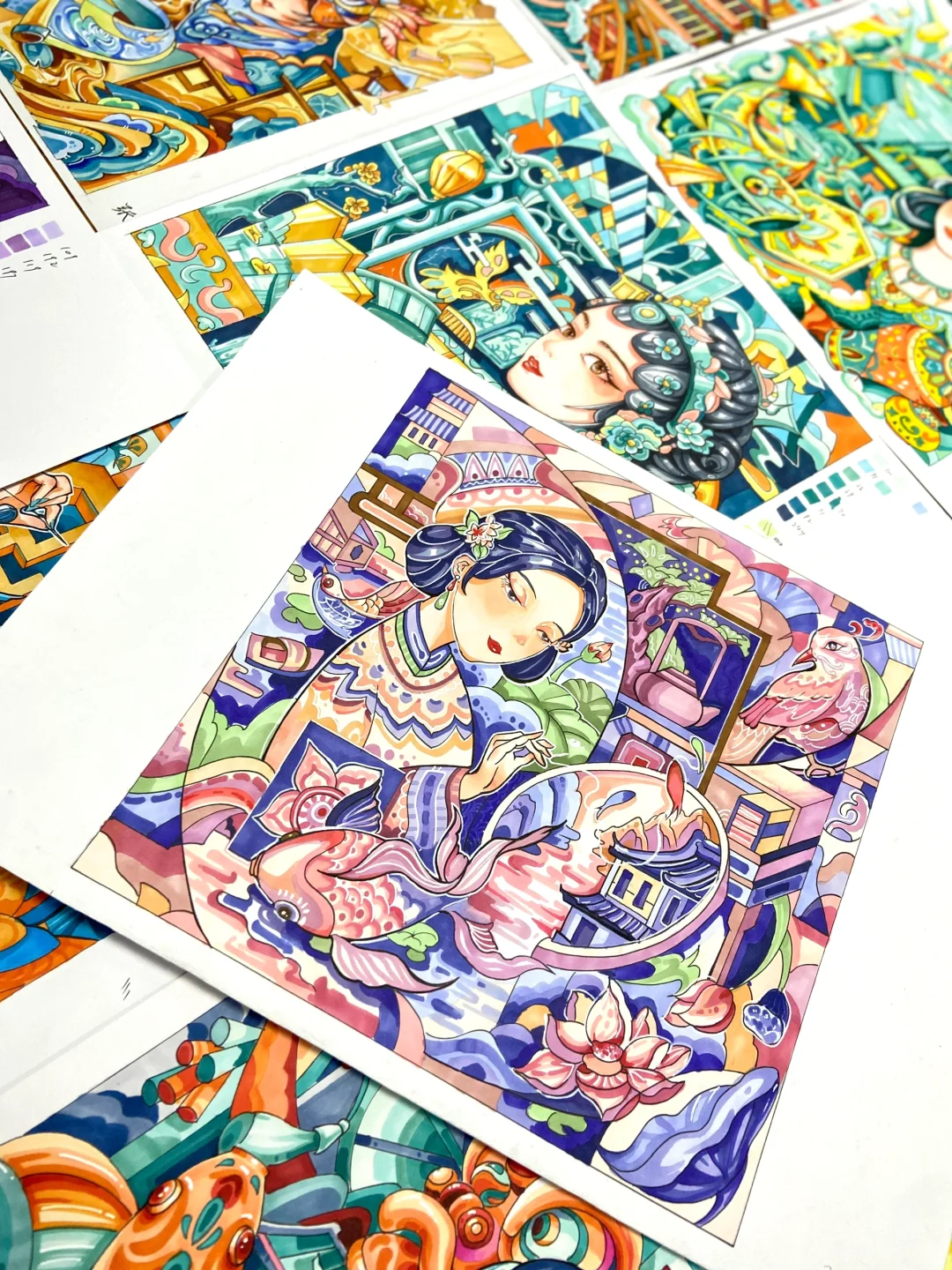 超绝学生作品❗️每一张都在进步❗️