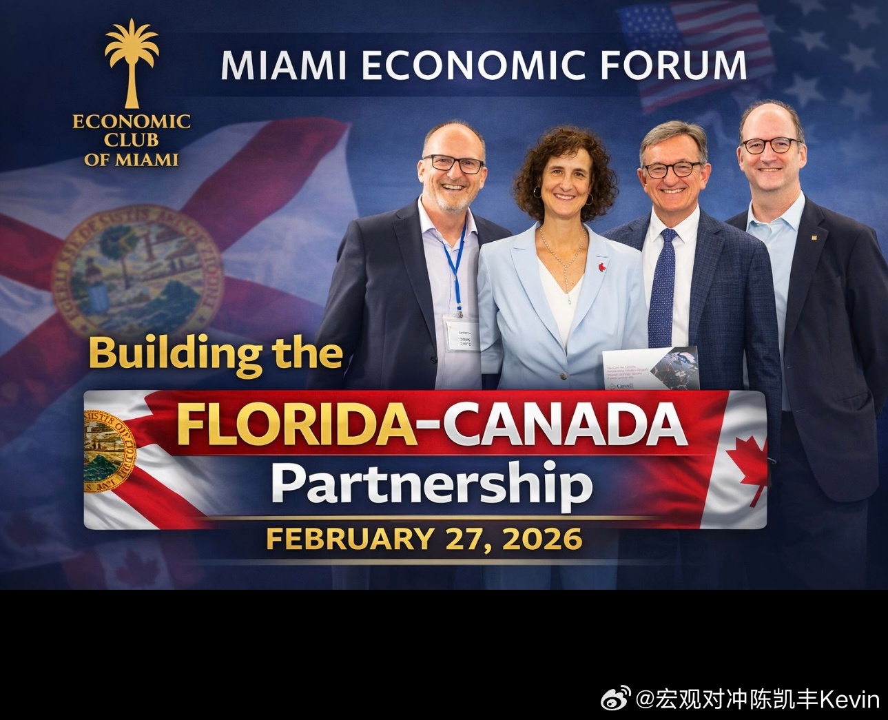 建设好佛罗里达和加拿大的友好合作伙伴关系… 似乎加拿大最有钱的人都在佛罗里达居住