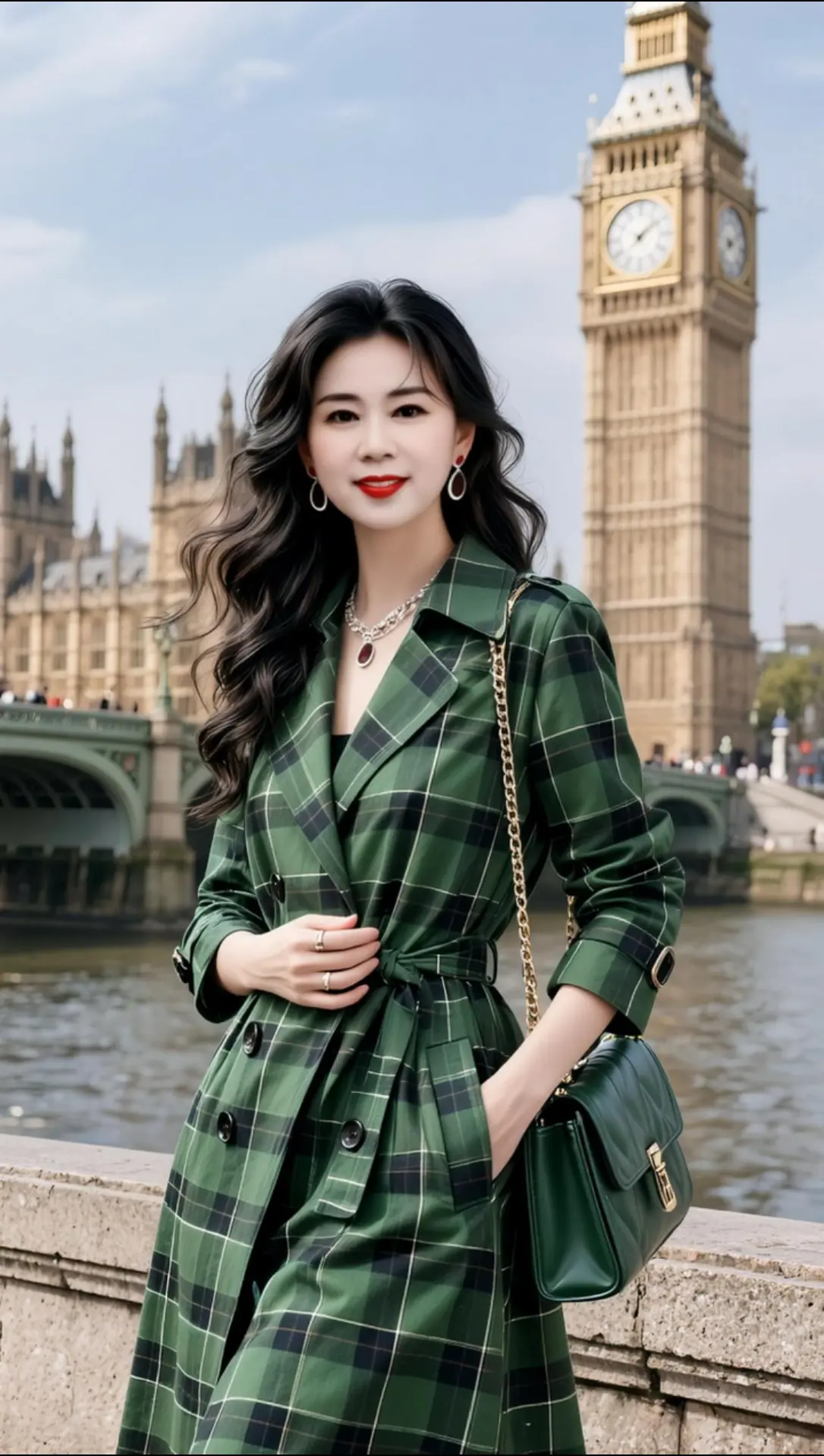 AI英伦风街拍 ai创作