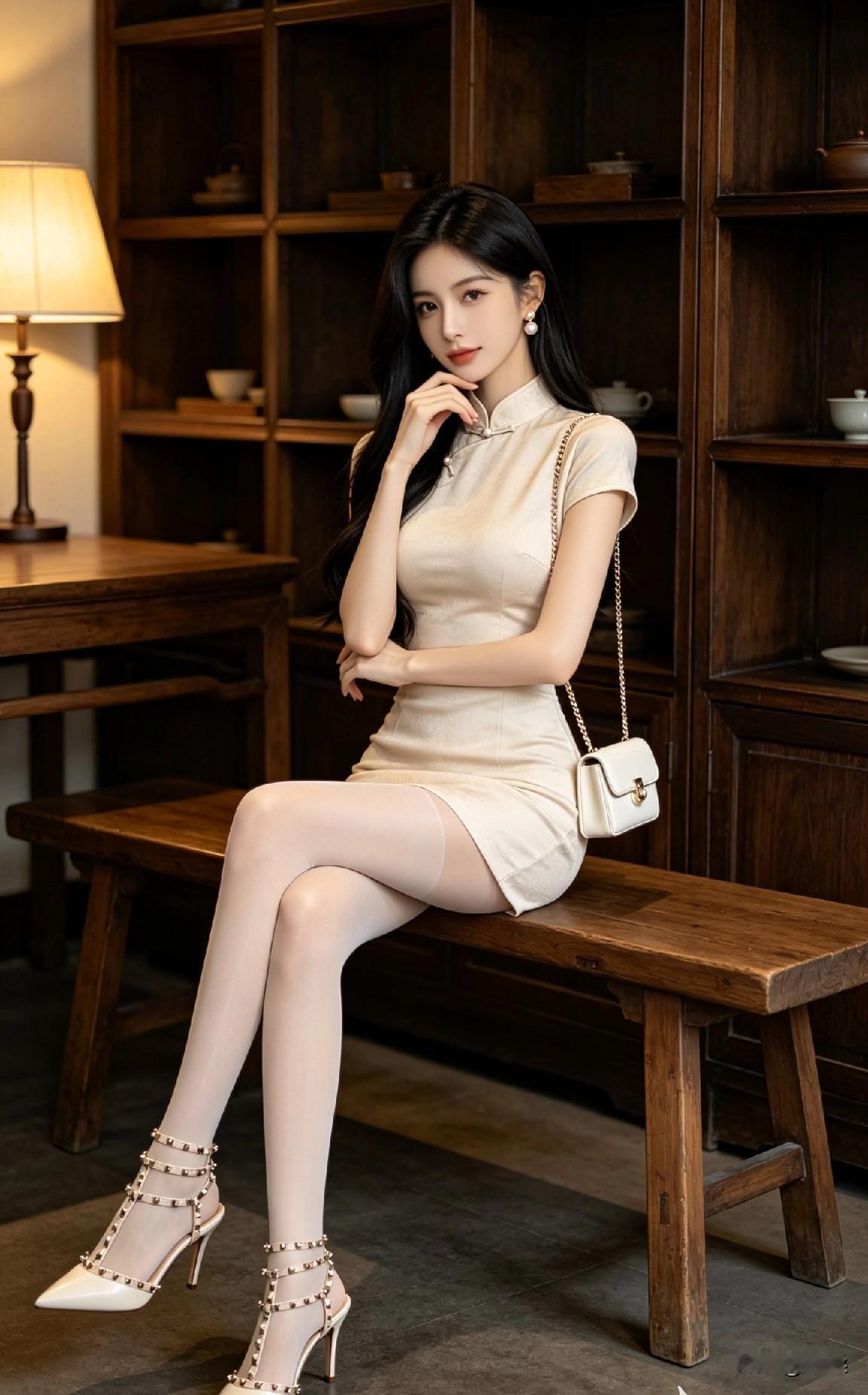 旗袍美女穿搭旗袍穿搭风格 江南风旗袍美女 旗袍风气质穿搭 温婉旗袍穿搭 旗袍写真