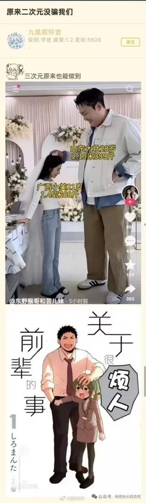 我去 最萌身高差啊 