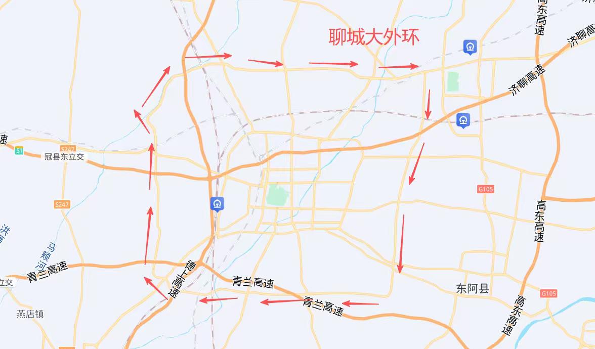 聊城山东  聊城的大外环太令人羡慕，全长121公里，让聊城步入三环时代。

聊城