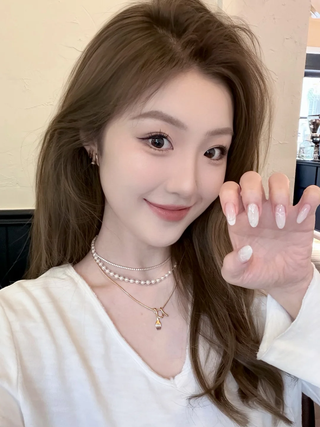 🩰🤍new nails for spring～