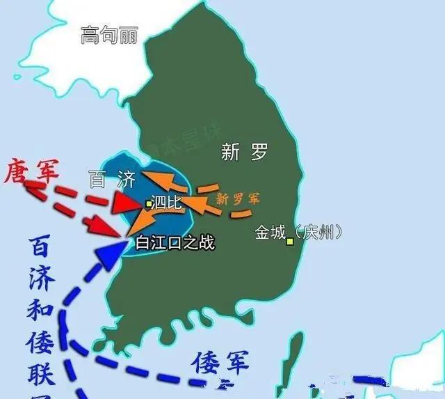中国和日本的第一次战争
中国和日本之间的第一次重要战争是白江口之战（又称白村江之