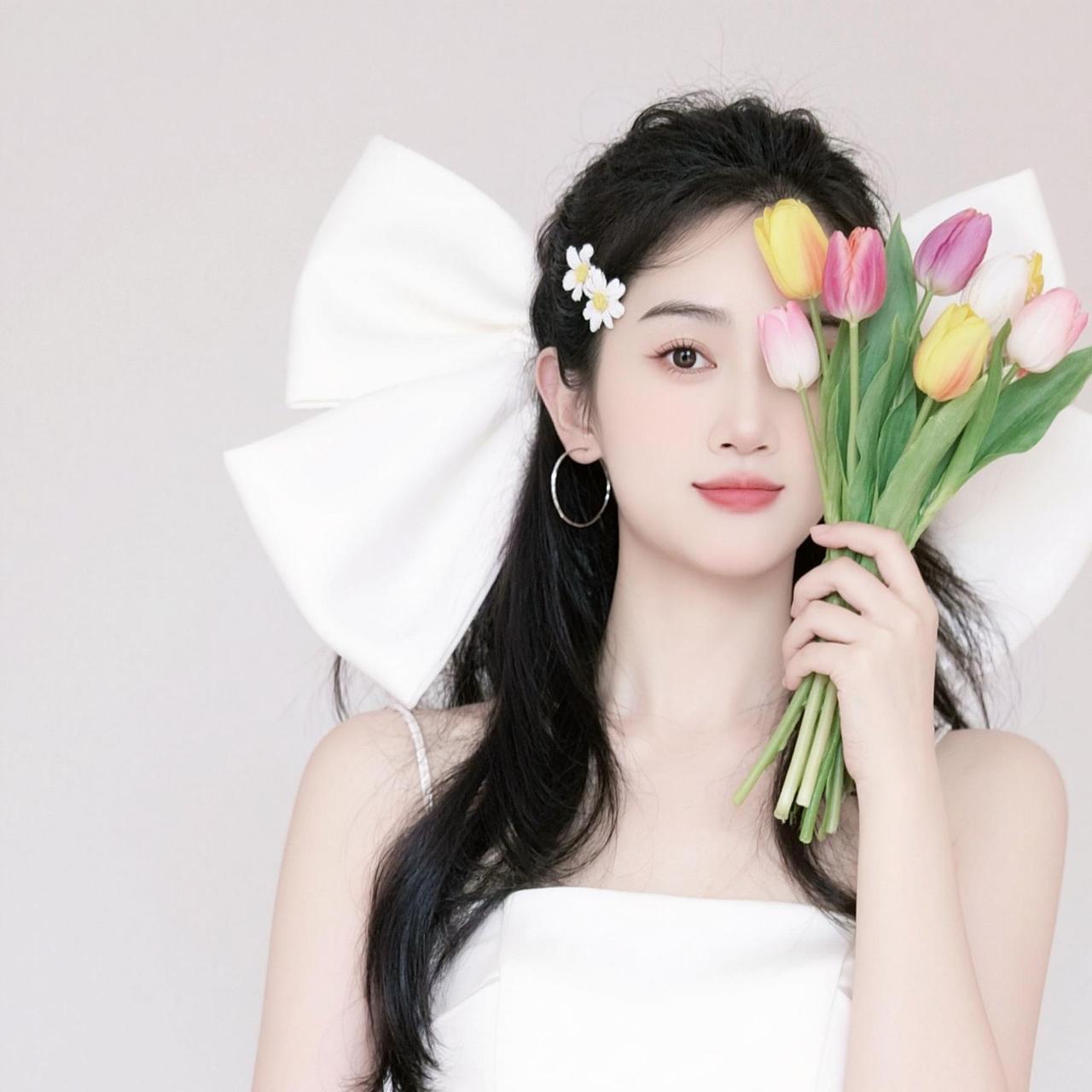 AI郁金香少女写真 抖音ai创作 抖音玩法合伙人计划