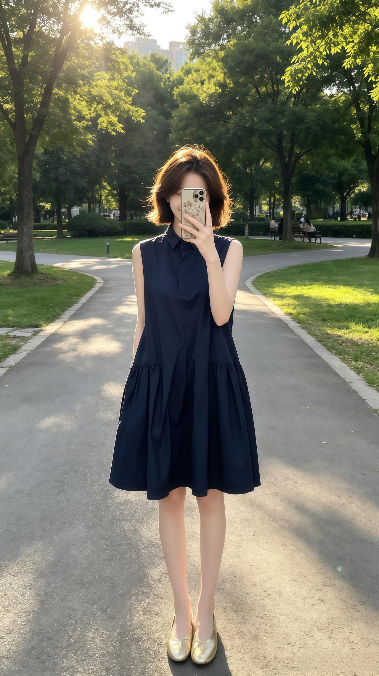 高级感无袖连衣裙 高级感穿搭韩系穿搭穿搭夏季穿搭