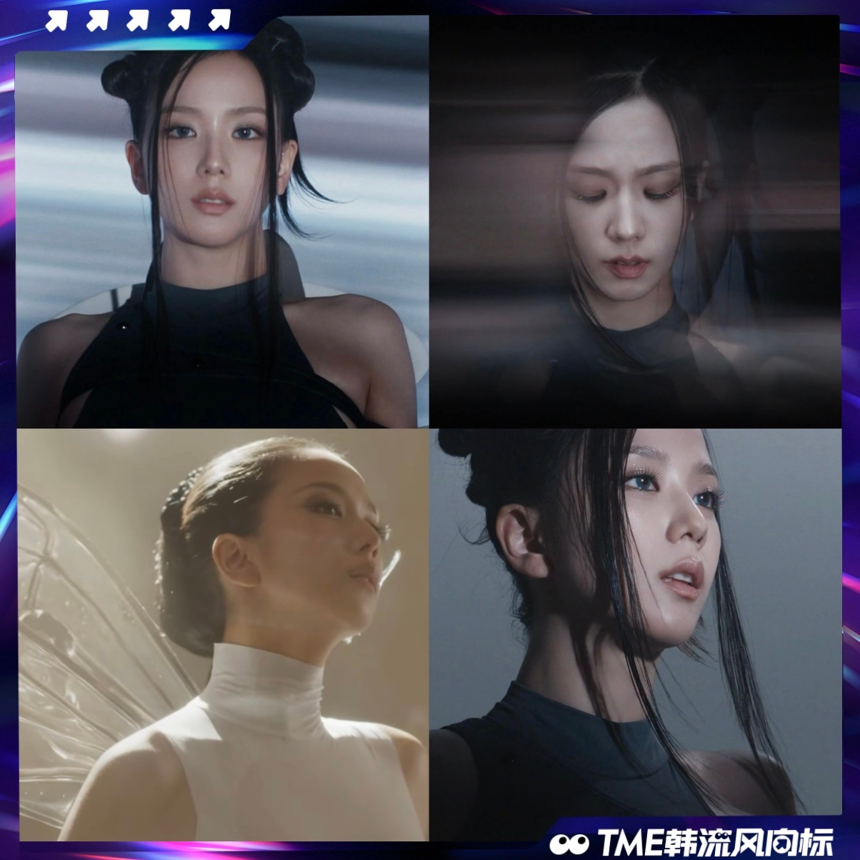 金智秀MV镜头 在BLACKPINK新歌《GO》MV中金智秀个人约20秒镜头成焦