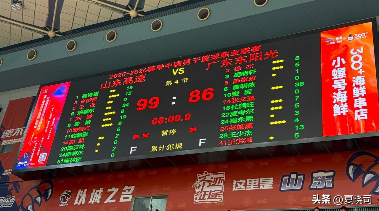 全民皆兵，替补奇兵，山东高速男篮主场拿下广东！即将开启浙江两支强队的客场之旅，拼