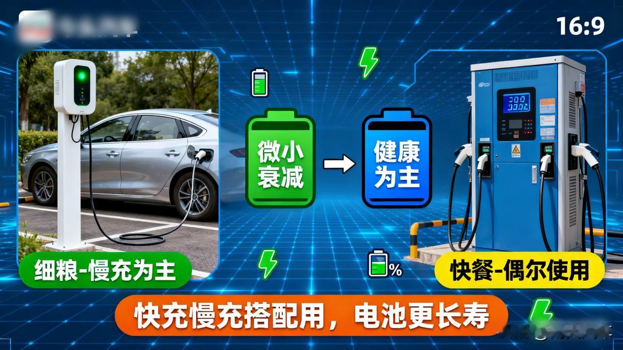 快充和慢充，对电池伤害真的不一样吗？

经常快充，理论上会加速电池微小的衰减，但