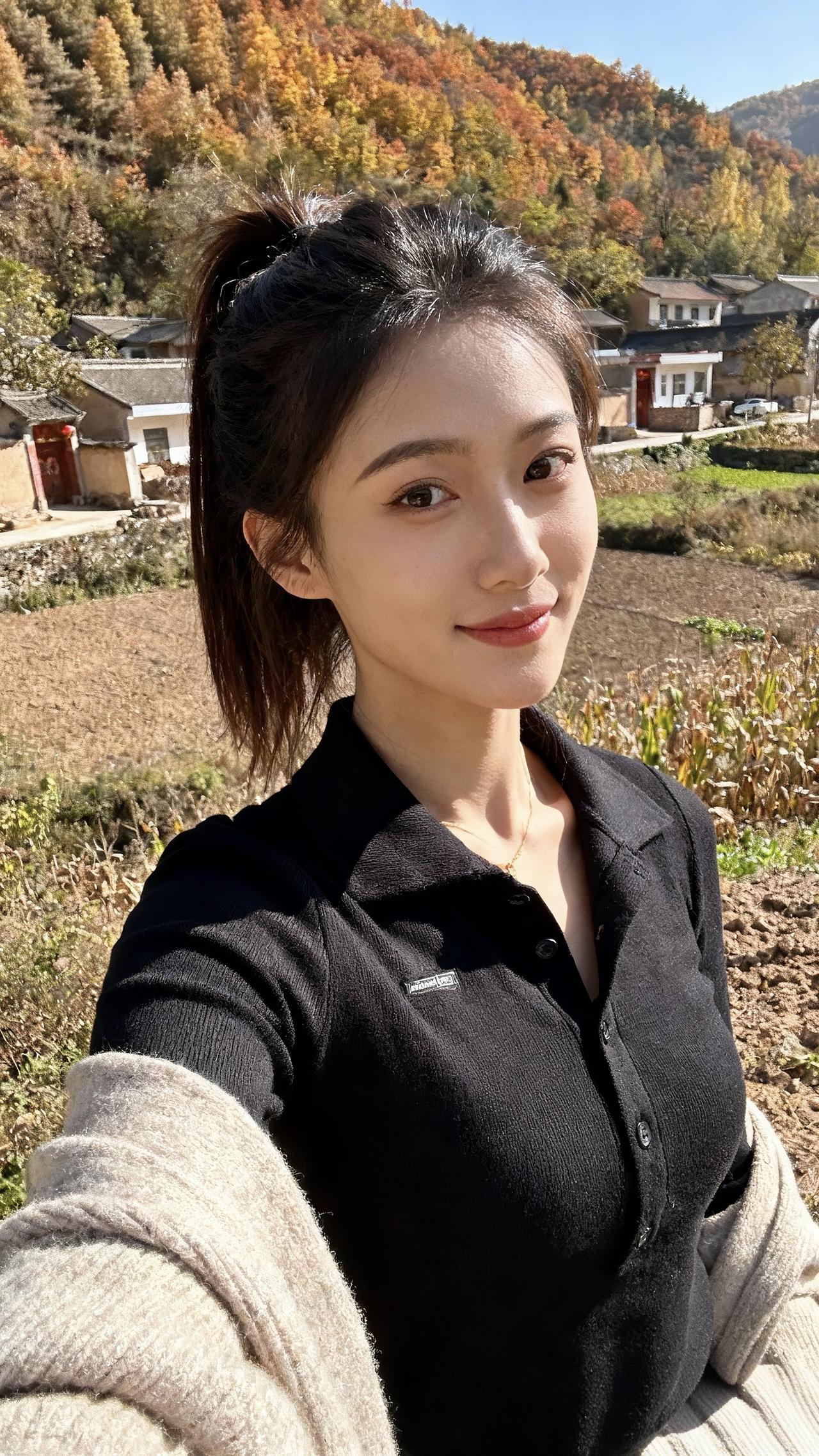 深秋自拍，明天立冬