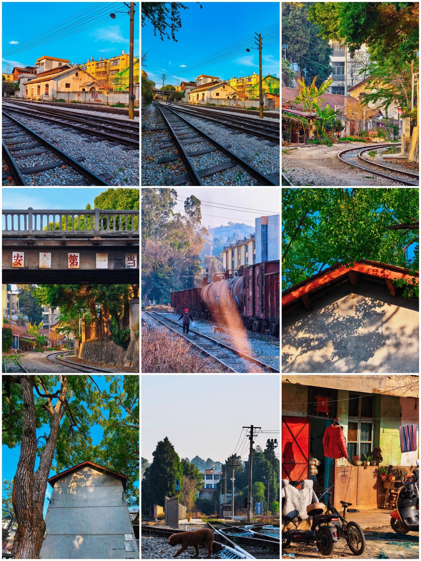 手机摄影笔记｜宜良站 | 百年米轨上流淌的旧时光，美到失语