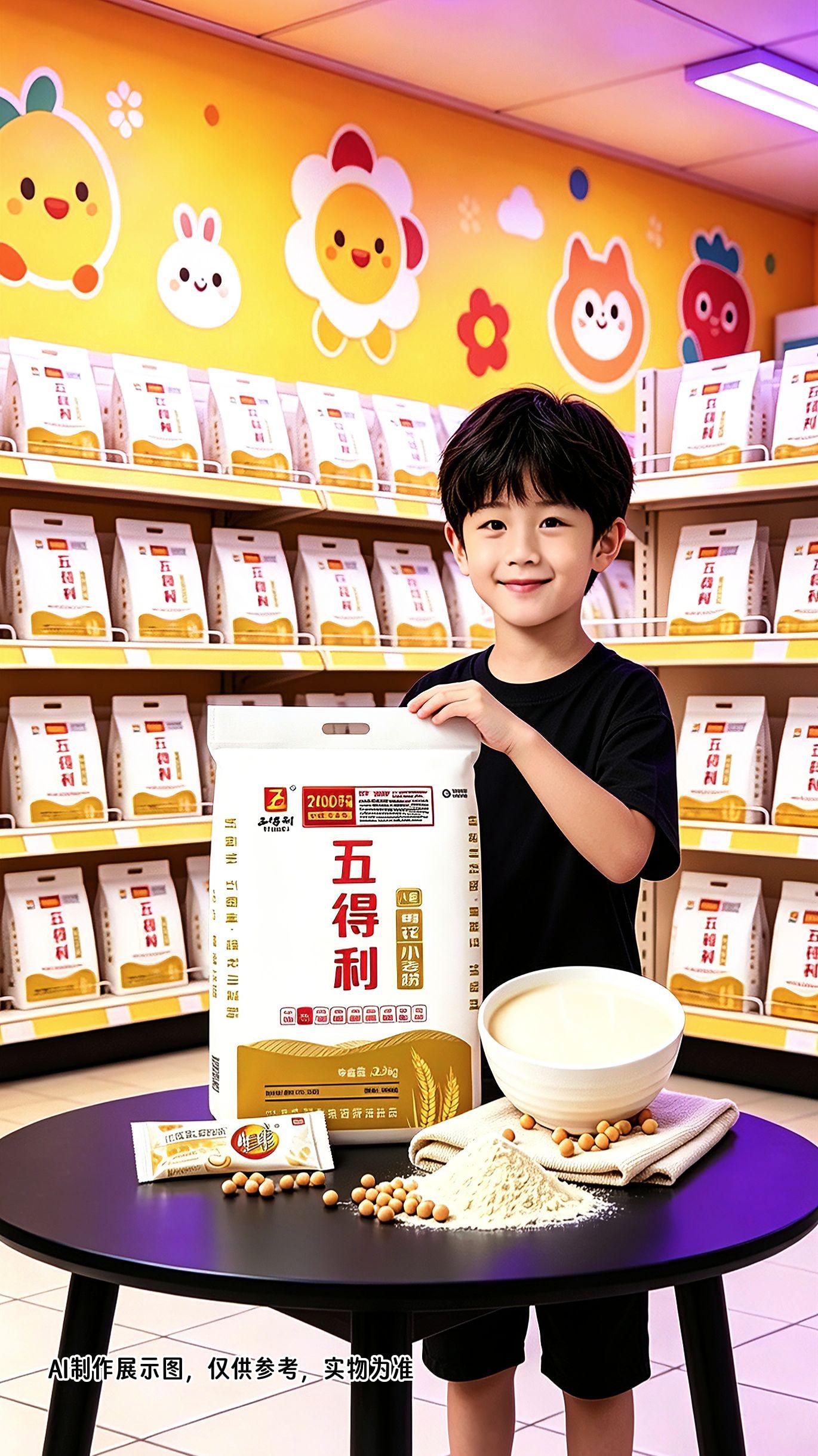 五得利八星面粉，面食小白也能上手  、饺子、包子都合适，粉质细腻劲道...