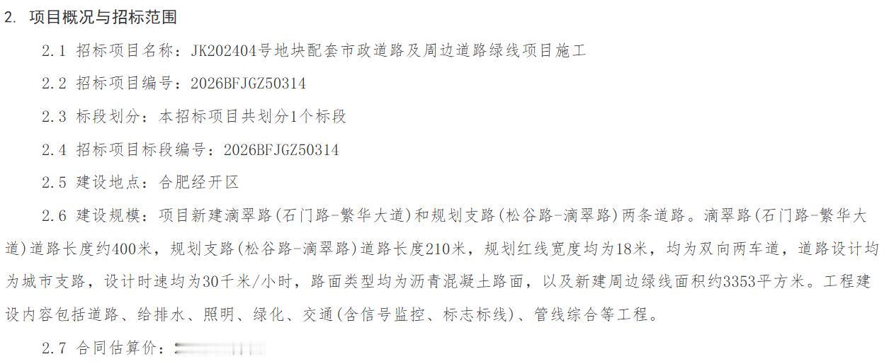 约2200万！[机智]
合肥经开新修2条道路！[小鼓掌]
从合肥了解到，
合肥的