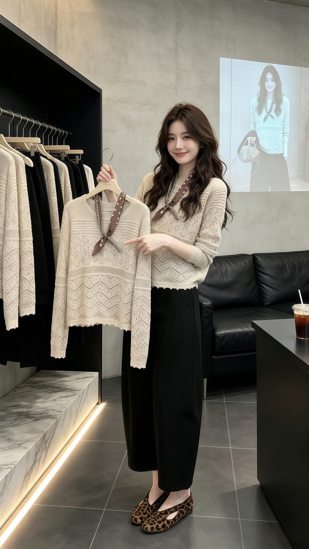 针织的松弛感 慵懒贵感穿搭 韩系穿搭穿搭 ootd穿搭