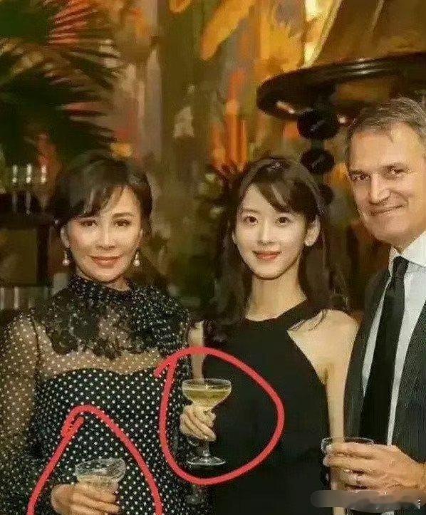顶级富婆原来是这样的拿酒杯的，可以防止手的温度影响酒的口感 [doge][dog