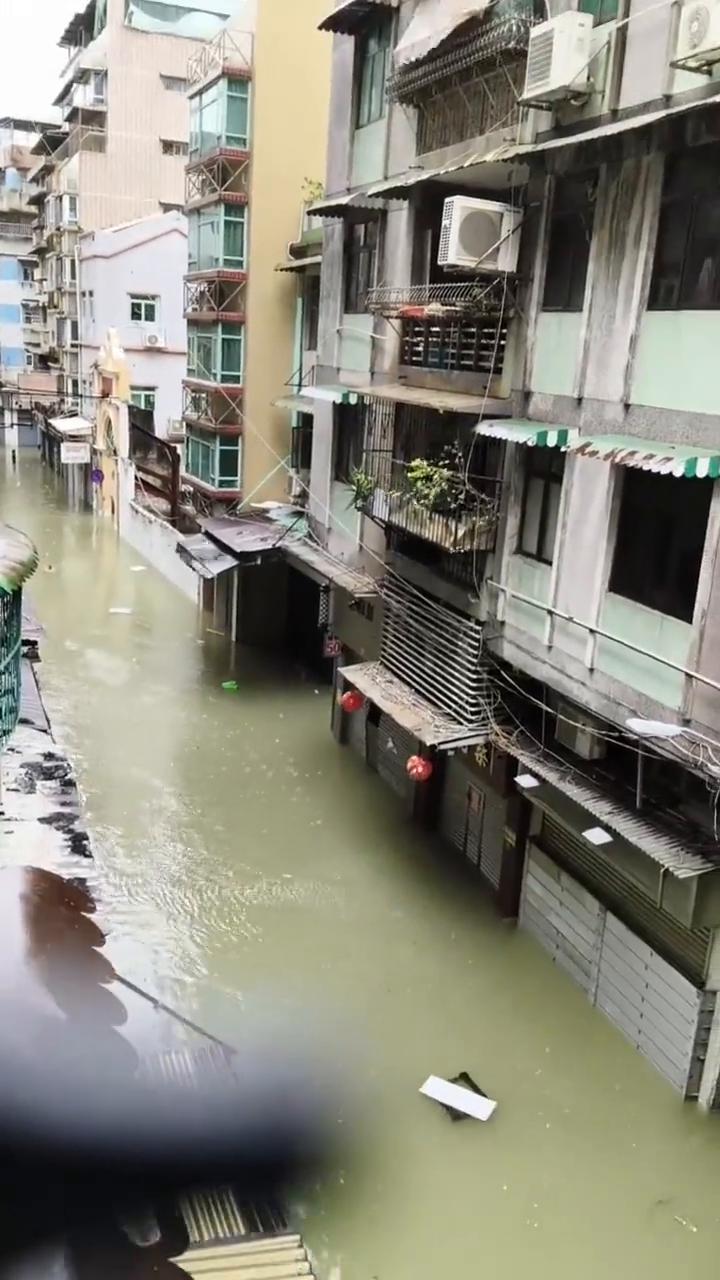 哎呀，澳门已经被淹了。