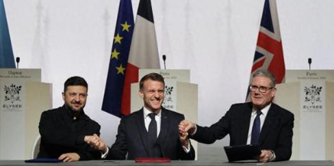 【停火后英军进驻乌军事枢纽，多国签署协议推动永久止战】英媒报道，巴黎峰会后，英、