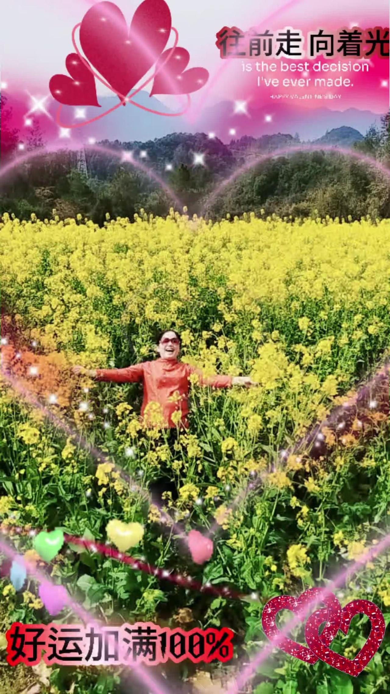 油菜花开，大家都好运来。