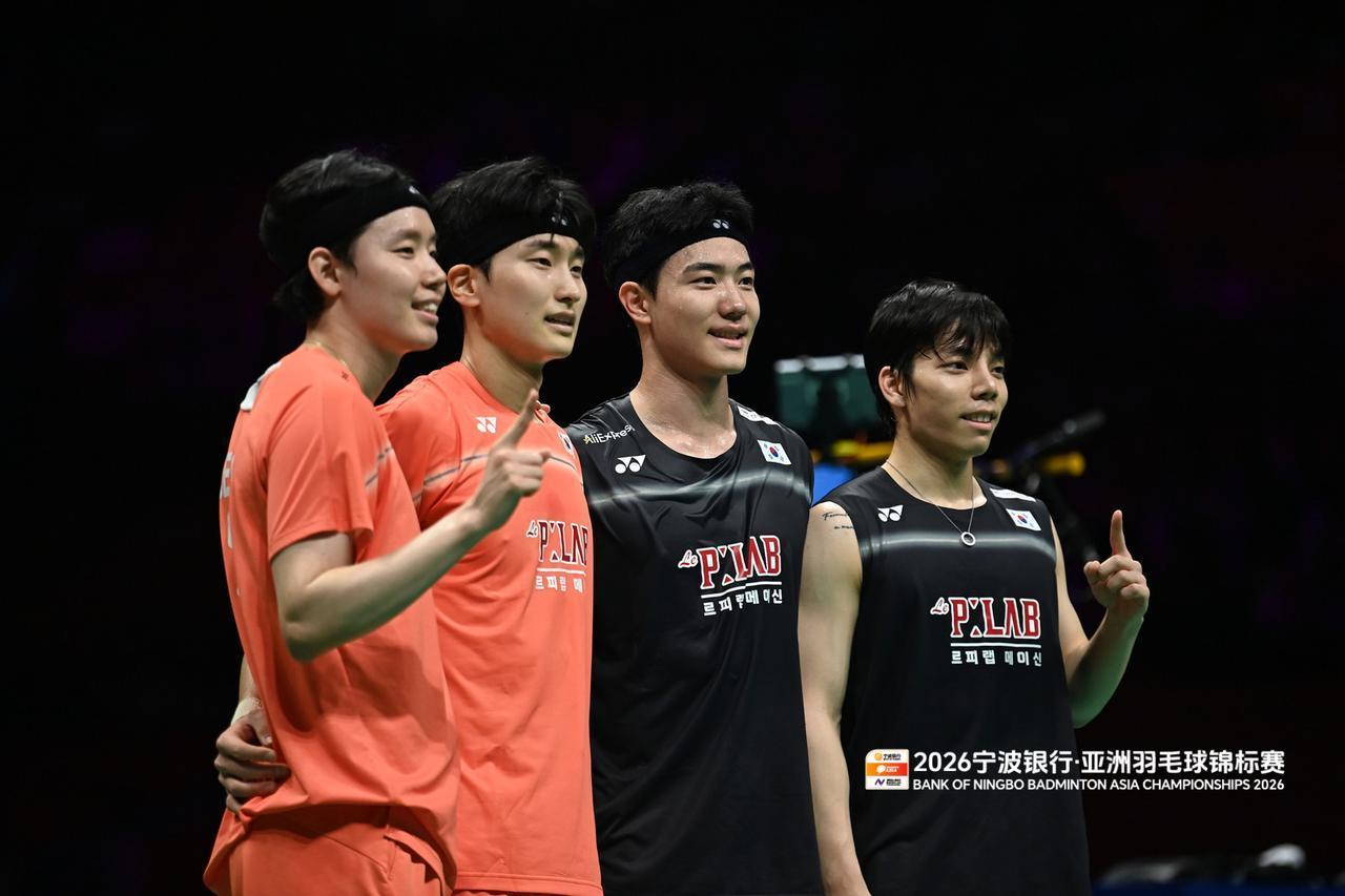 2026年羽毛球亚锦赛男双决赛，韩国组合金元昊/徐承宰展现强大统治力，以21-1