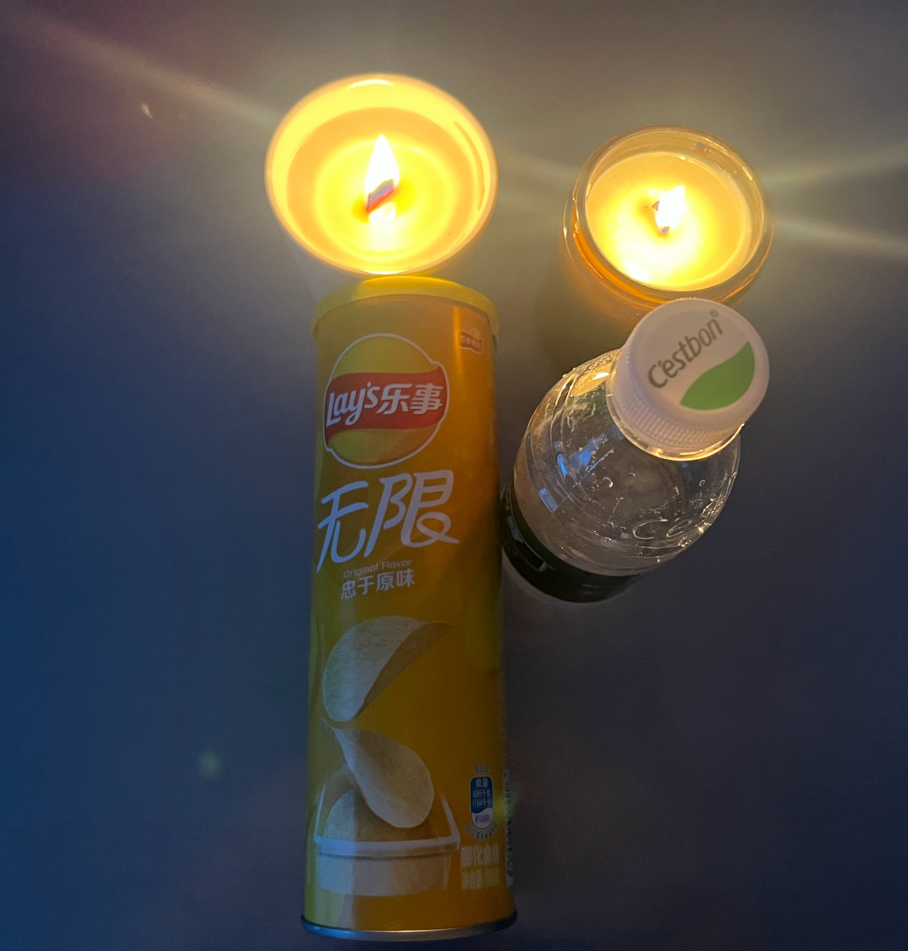 真烛光晚餐了 