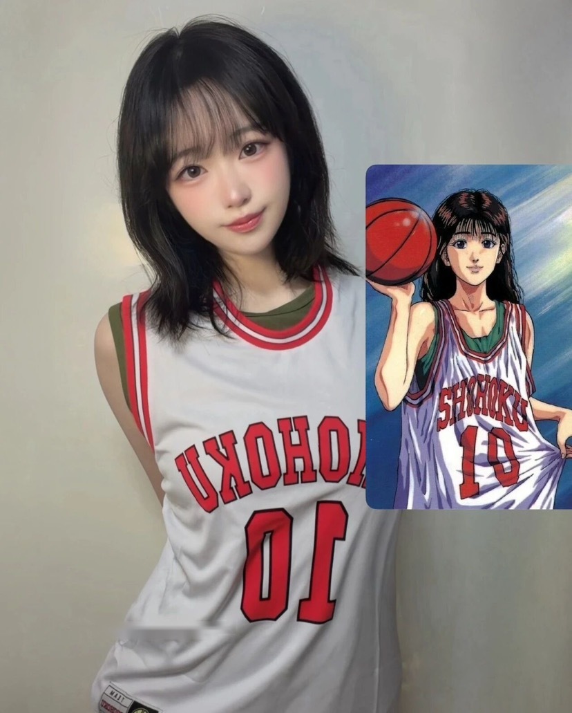 篮天下[超话]穿球衣的女孩 一位来自韩国的女Coser，实力派[good] ​​