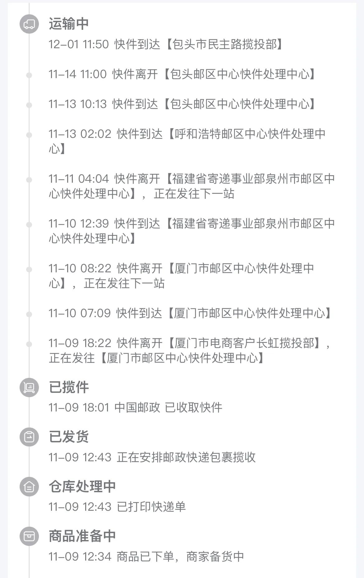 一看到是“中国邮政”快递，我就莫名紧张。上个月买了一件翡翠爆汁葡萄柚，是中国邮政