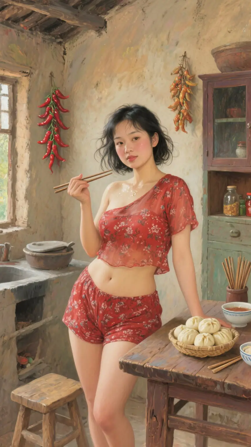 画画 乡土气息 乡村味道