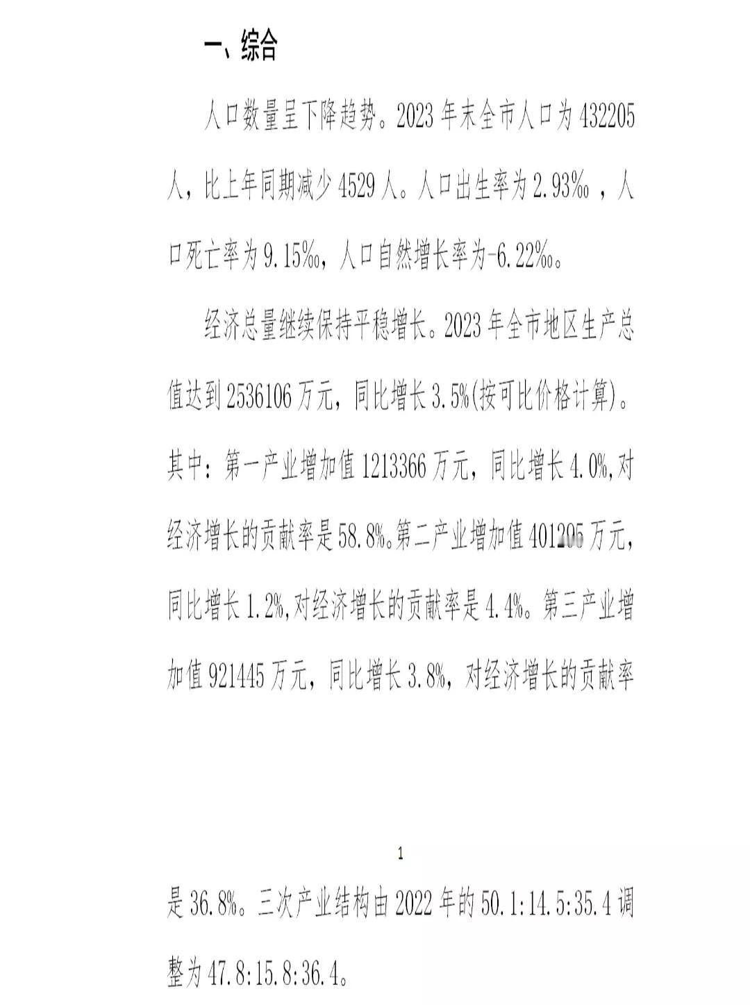 黑龙江嫩江市公布2023年户籍人口数据
去年全市户籍人口43.22万人，一年减少