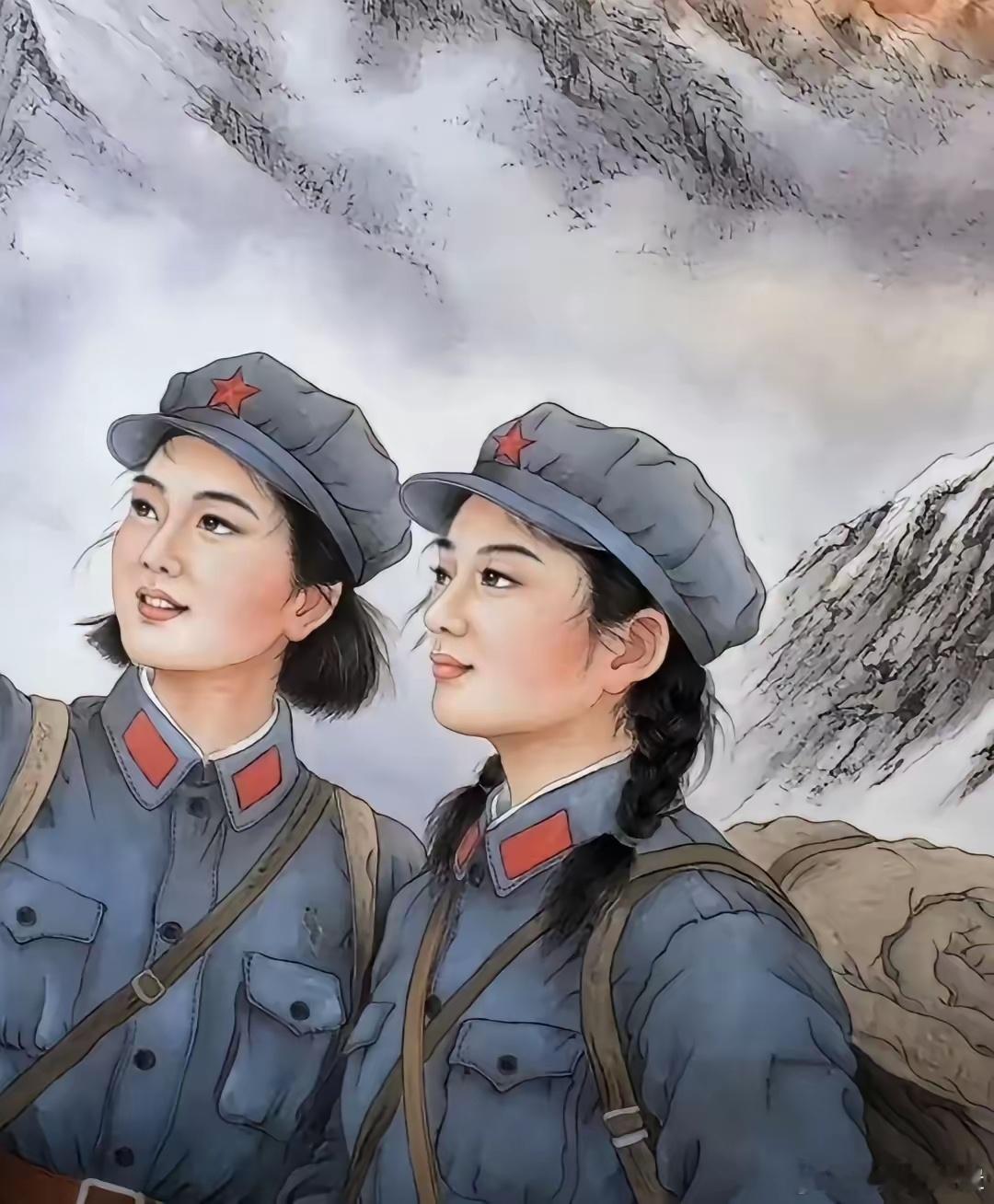 同样是红色题材绘画，民间农民工笔下的红军女兵，​看完让人心里满是触动。没有晦涩猎