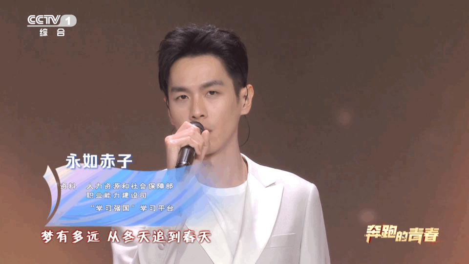 #张若昀祝五四青年节快乐# 五四青年节，#央视五四晚会# 与8位2022年世界技