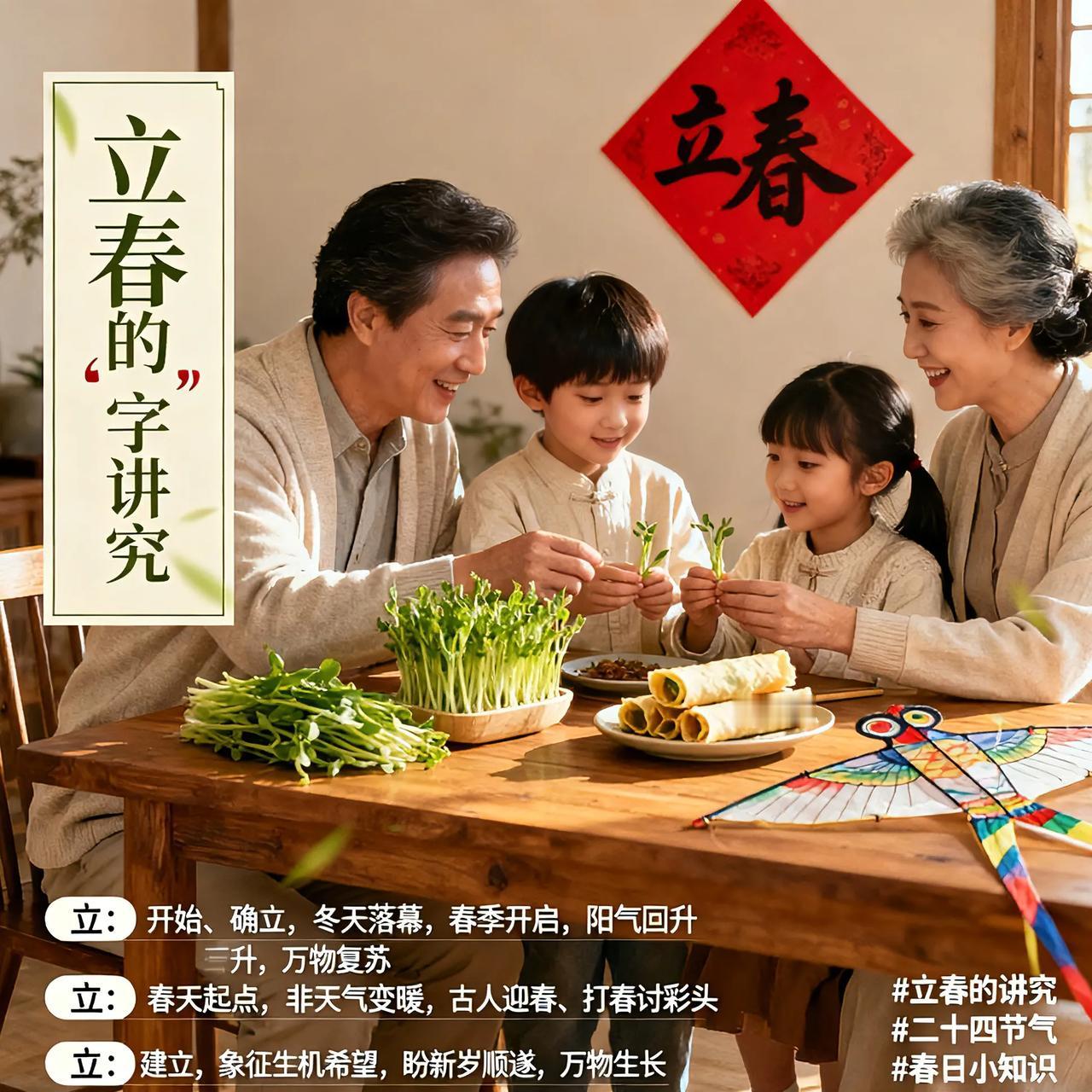 家人们！立春的“立”可不是简单的到了春天，这字里藏着超有意思的讲究，看完才算真懂