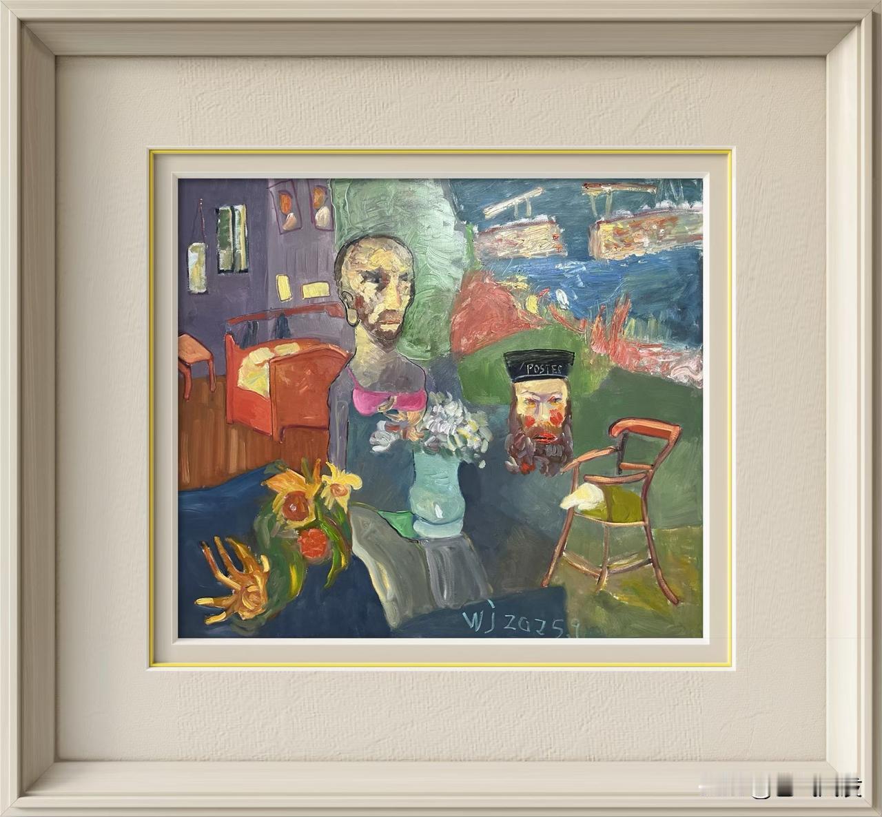 王进老师绘画作品欣赏
致 油画 150x130cm