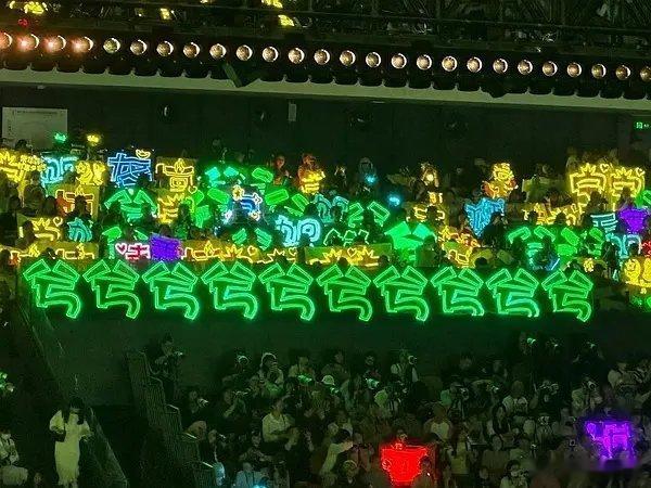 丁禹兮内场灯牌 小海棠的排面直接拉满！丁禹兮内场的绿海铺天盖地，正主的逆应援操作