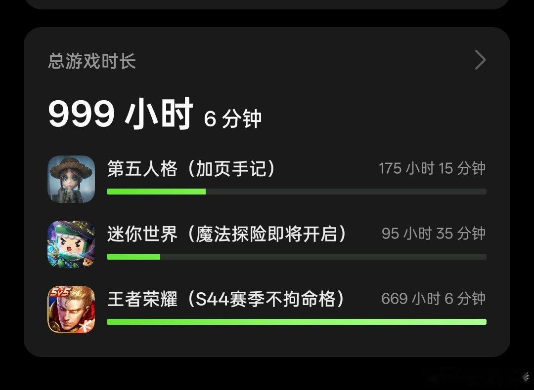 今天将严肃迎来1000小时的游戏时长。 