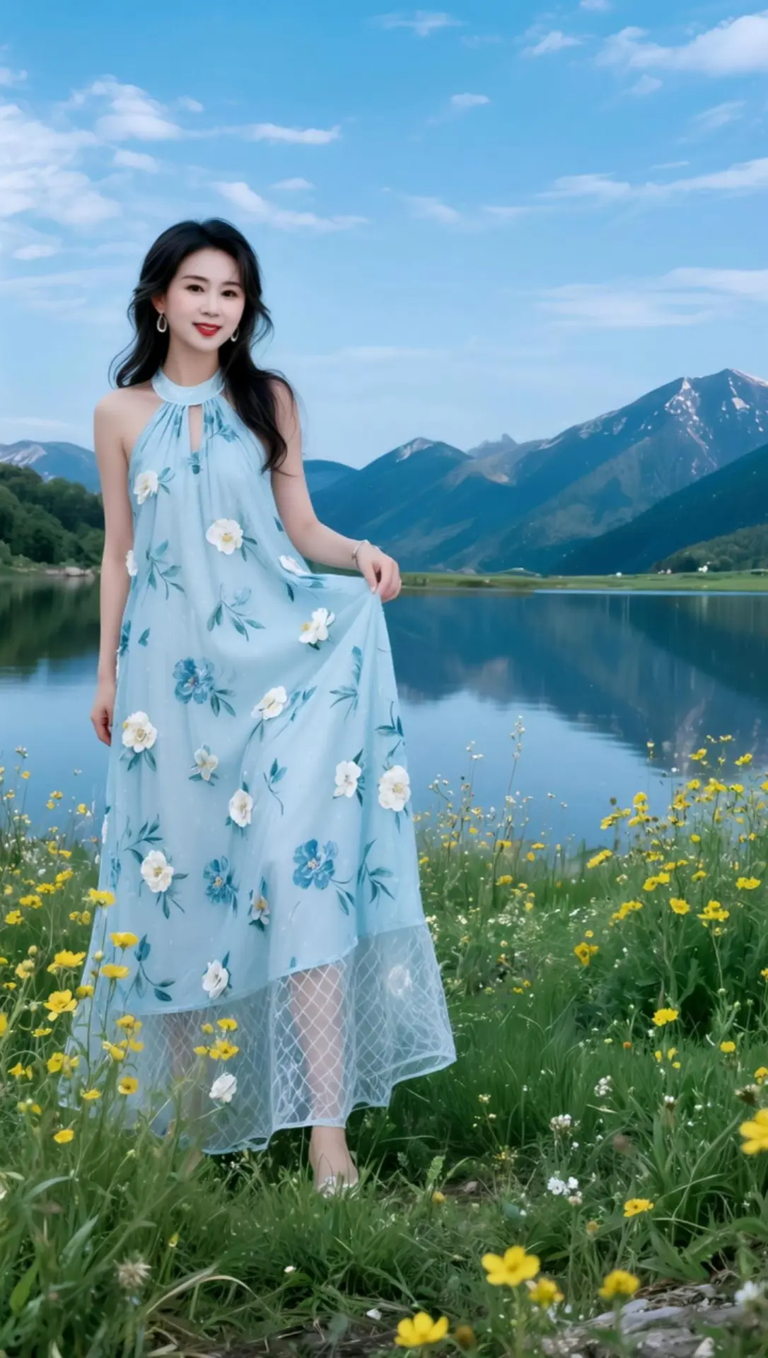 AI湖畔花漾写真 随变ai随便玩