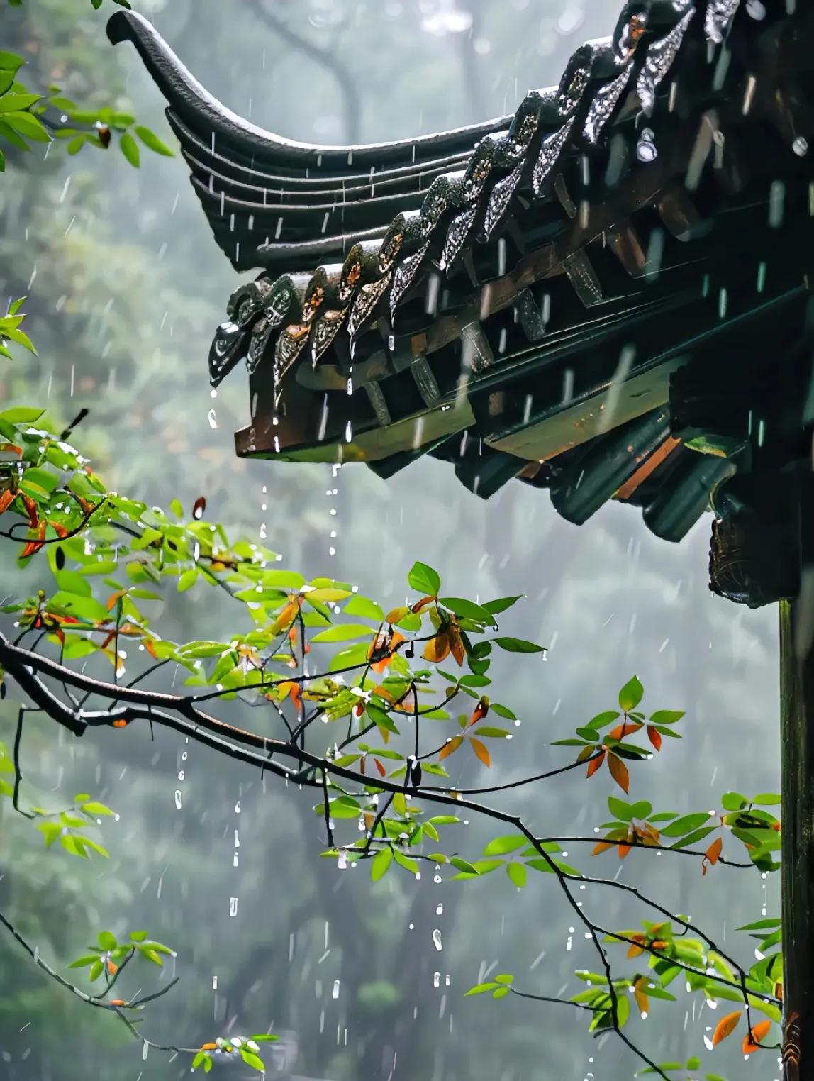 上联：？？？
下联：一帘新雨恰逢春。