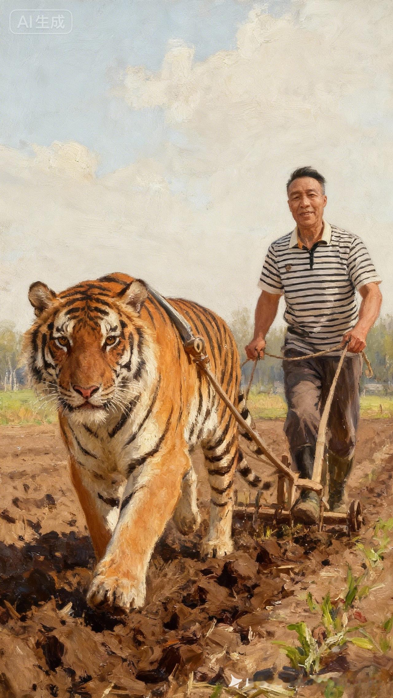 “虎虎生威，耕耘希望”🐯🌾