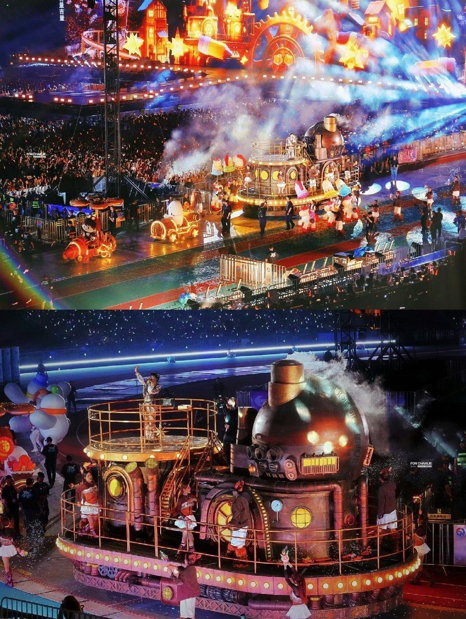 周深今年新一轮体育场巡演已经开始了，刚在广州开完两场近10万人的演唱会，舞美又升