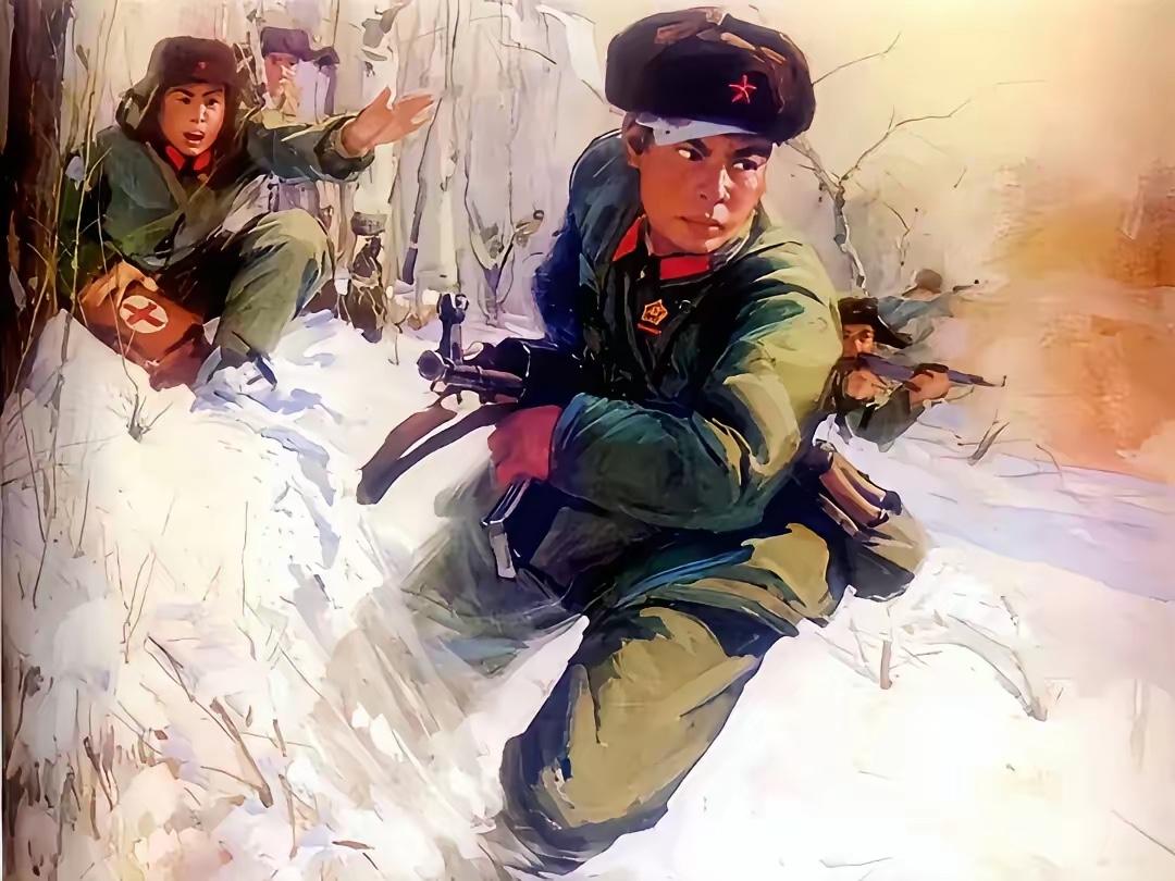 从这张海报中，你能看出来是我们中国历史上哪一次出名的战役吗？冲在最前面的这位战士