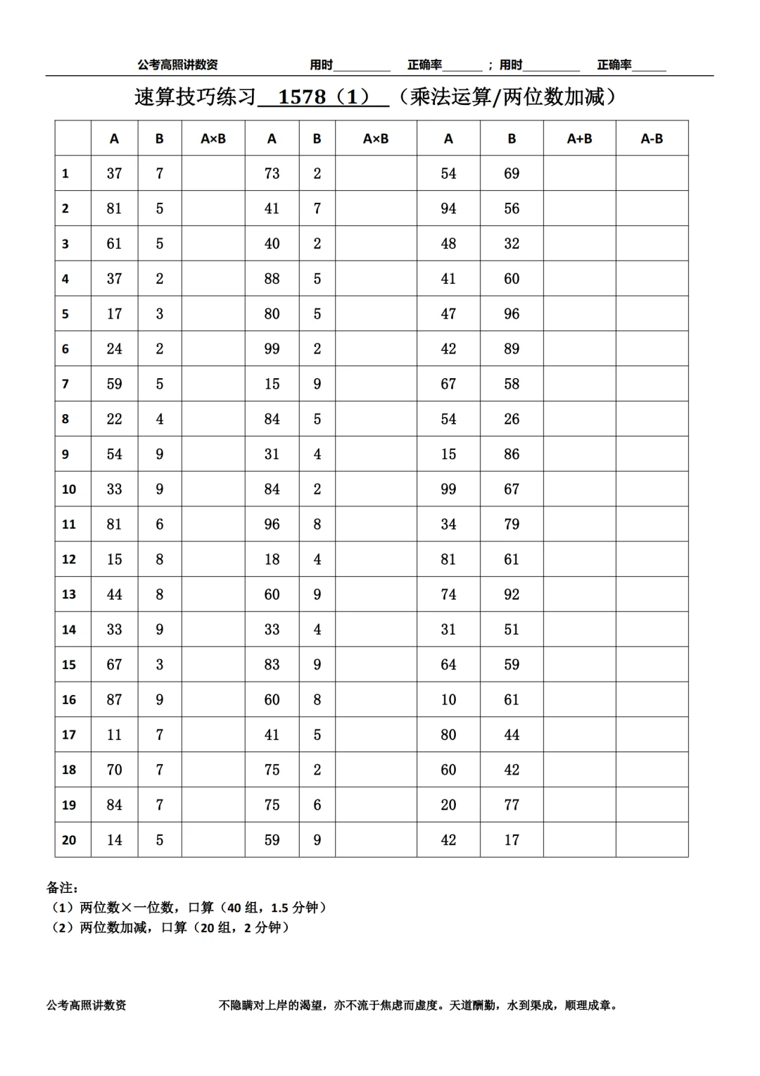 资料分析速算练习1578